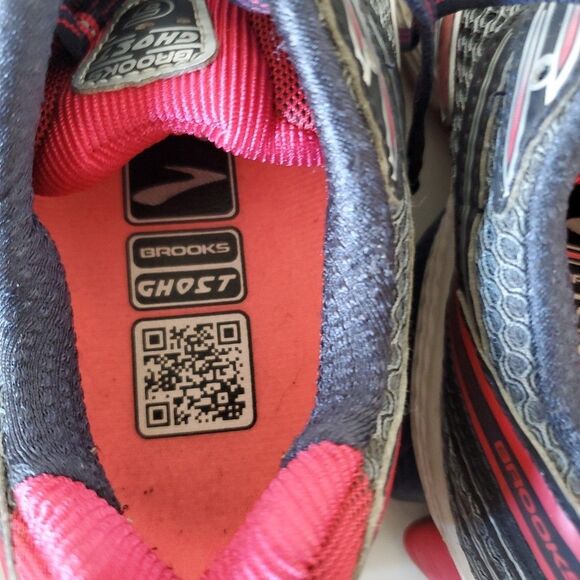Brooks Womens Ghost 6 DNA Gray/Pink Athletic Active Running Sneakers Size 7 - Picture 9 of 15